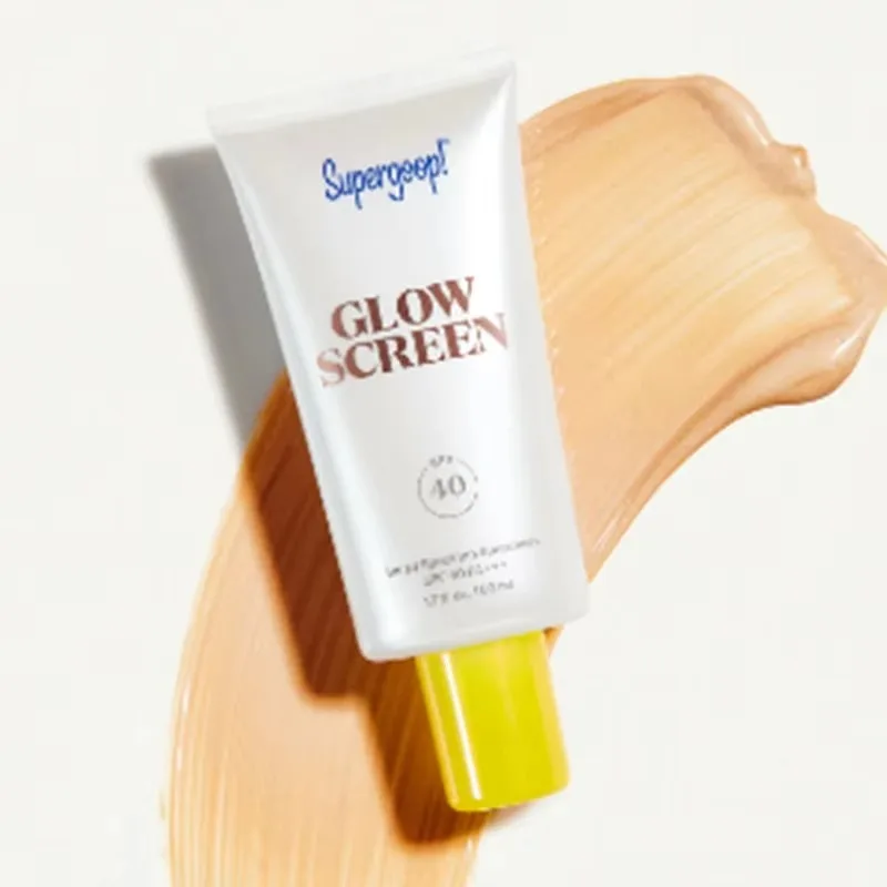 

50ml Supergoop Primer Make up Product spf40 Unseen Sunscreen Broad Spectrum Glowscreen Sunscreen Face Body Makeup