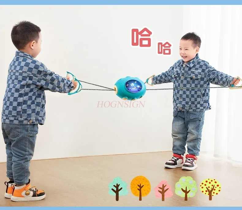 

Children's pull ball parent-child interaction toy shuttle hand pull ball double pull ball kindergarten sensory training