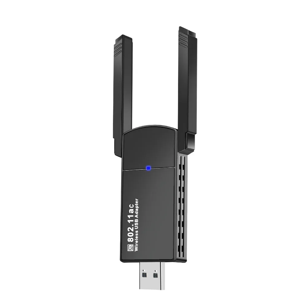 

1300M Wireless Network Card 2.4G/5GHz Antenna PCIE WiFi Adapter Drive Free Rotating USB Wifi Adapter For Computer/Phone/Tablet