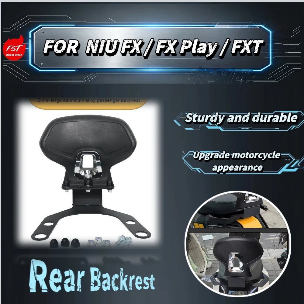 For NIU FX FXT FXPLAY Oversized Thick Passenger Waist Cushion Original Hole Mount Offer Gentle Back Support For Two-Person