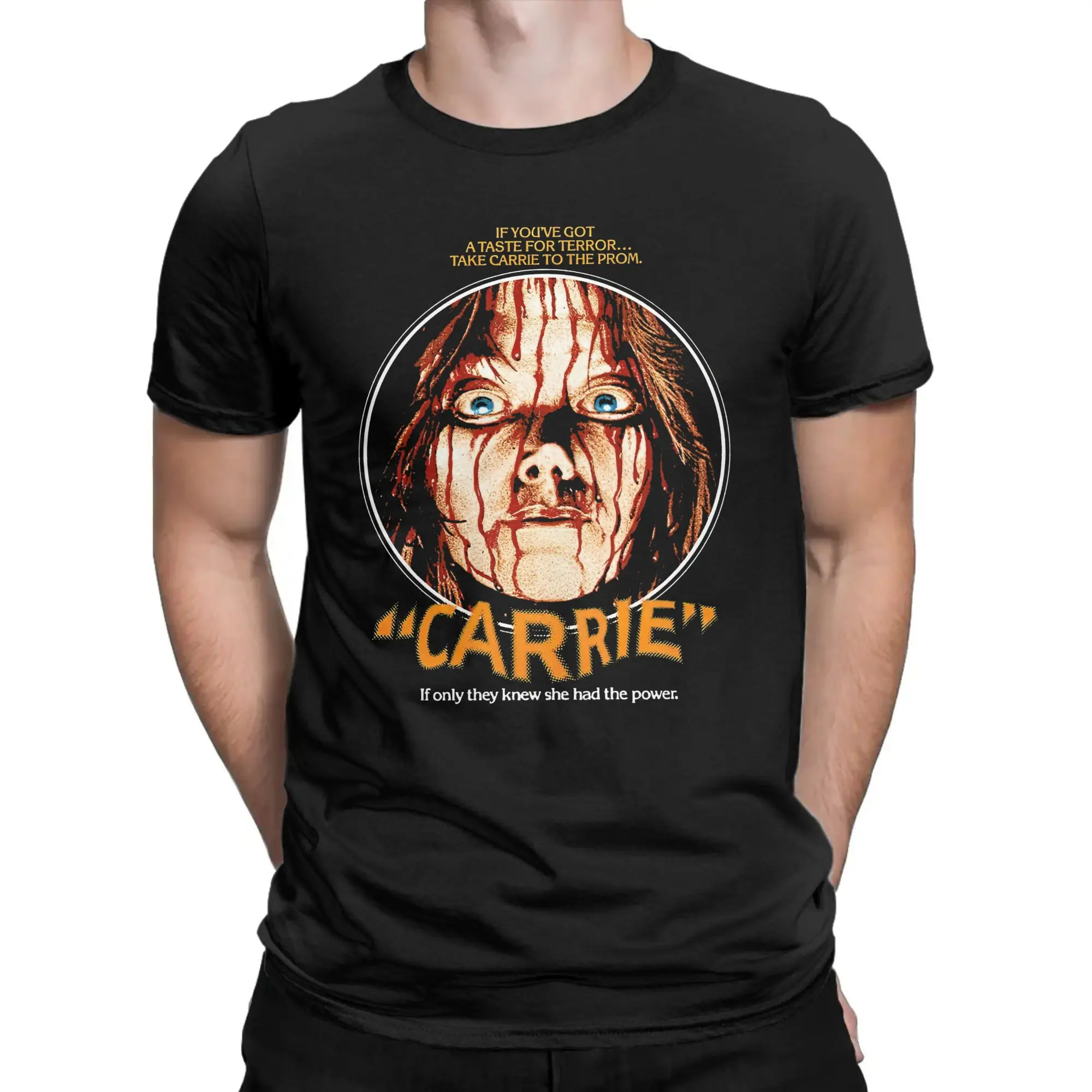 

Carrie Brian De Palma Stephen King Horror Tee Shirt for Men Women Graphic Printed T Shirts Cotton Clothes