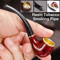 Detachable Vintage Tobacco Smoking Pipe Portable Resin Tobacco Pipe Handheld Washable Tobacco Smoking Pipes Smoking Accessories