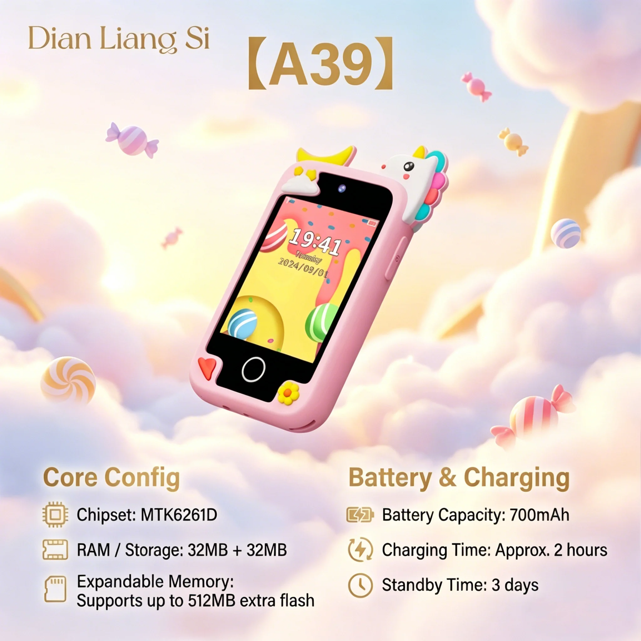 

Kids Smart Phone Toy TouchScreen Unicorn Baby Mobile MP3 Music Player Digital Camera Educational Toys Girls Boys Birthday Gifts