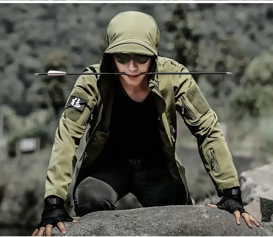 5XL, 12 цветов, ветровка для любителей улицы, теплая куртка с мягкой оболочкой в виде акулы, бархатная горная камуфляжная флисовая свободная куртка