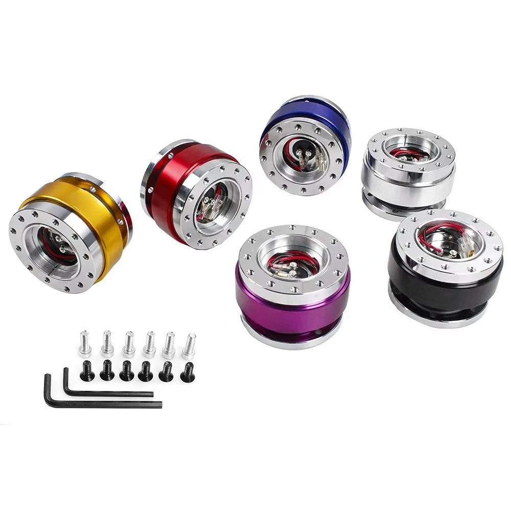 

Алюминиевый универсальный быстроразъемный комплект Snap Boss с 6 отверстиями, комплект адаптеров ступицы колеса, рулевое колесо