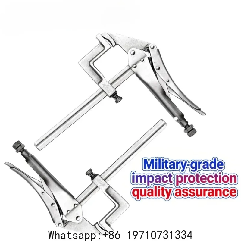 2 Pieces 6 Inch Locking L-grip Clamps Woodworking Clamp Locking Pliers Fast Clamping Multifunctional Toughbuilt Clamp Pliers