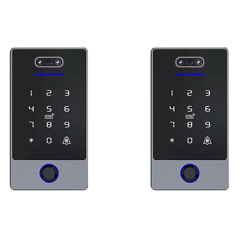 

N75R-2X Ttlock распознавание лиц, клавиатура контроля доступа, автономный водонепроницаемый контроллер доступа по отпечаткам пальцев для дверного замка-B