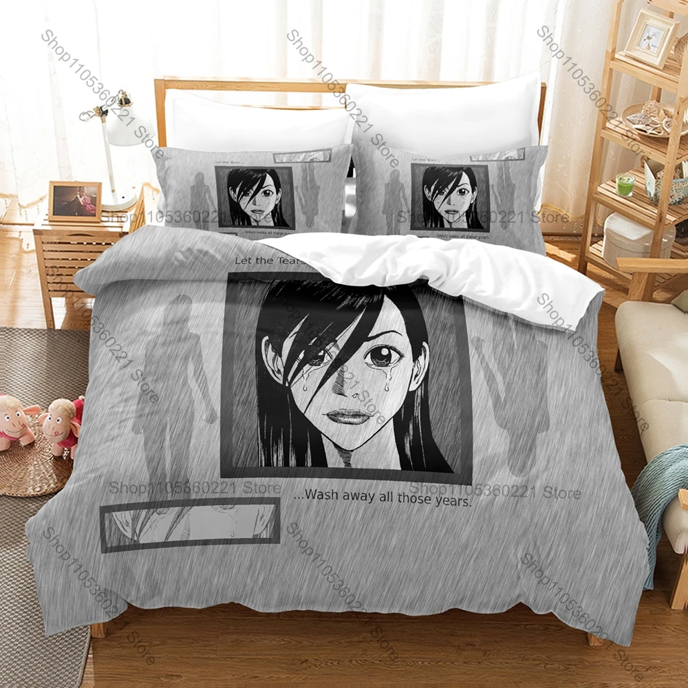 BECK Mongolian Chop Squad 3D Print Bedding Set Includes Duvet Cover + 2 Pillowcases Vintage Japanese Teen Rock Band Guitar Anime
