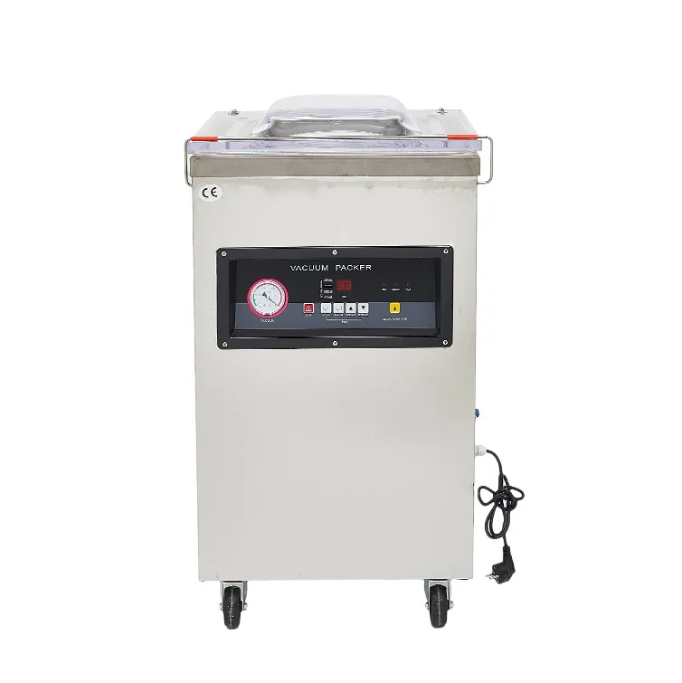 

Dz400 Single Room Plastic-Envelop Machine Rice Meat Sealing Food Vacuum Packaging Machine Commercial Use