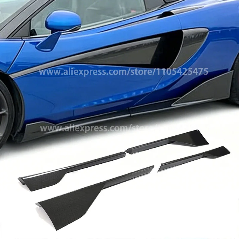 

Dry Carbon Fiber 570gt Car Side Skirts Extension for Mclaren 570 570s 2017-2021 Body Kit Splitter Trim