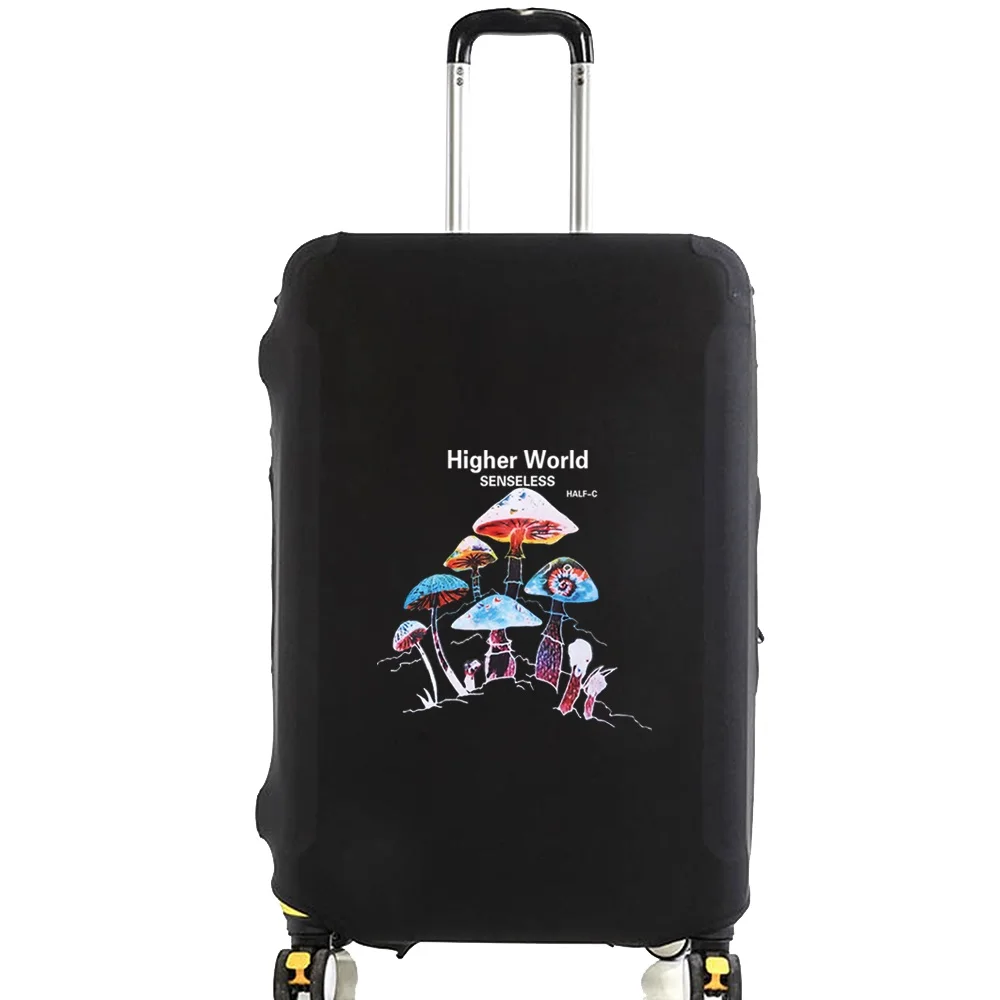 Travel Luggage Elastic Protective Cover para 18-32 Polegada Suitcase Cover Mushroom Print Acessórios Bagagem Protetora Dust Cove