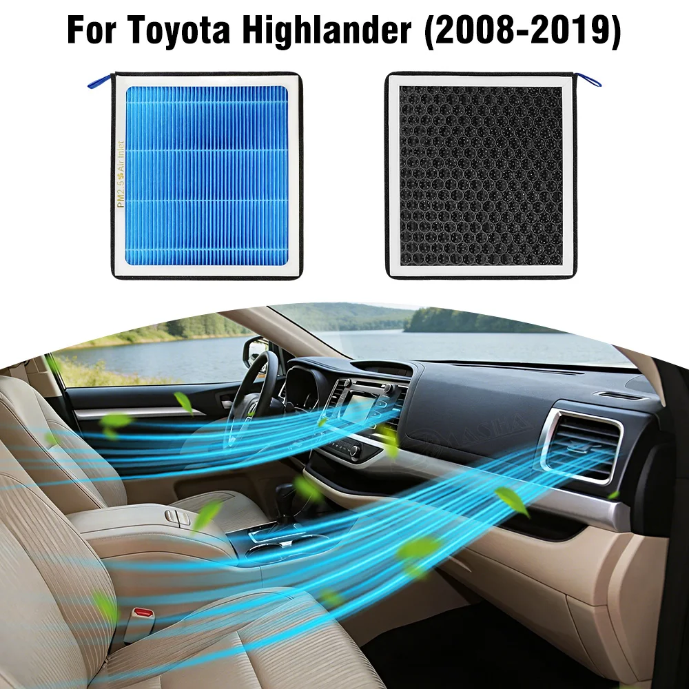 

CF10285 Cabin Air Filter for Toyota Highlander 2008-2014 2015 2016 2017 2018 2019 with Activated Carbon Replacement Air Filters