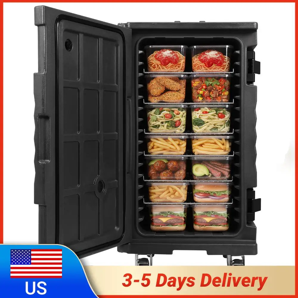 

Термоконтейнер для еды с фронтальной загрузкой 118QT, с колесами и ручками, для кейтеринга и транспортировки