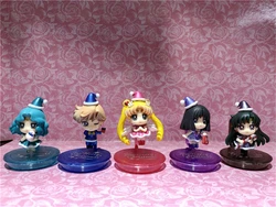 Anime Pretty Guardian Sailor Moon Christmas Special Outer Planets Ver. PVC Action Figure Collectible Model Kids Toys Doll 5pcs