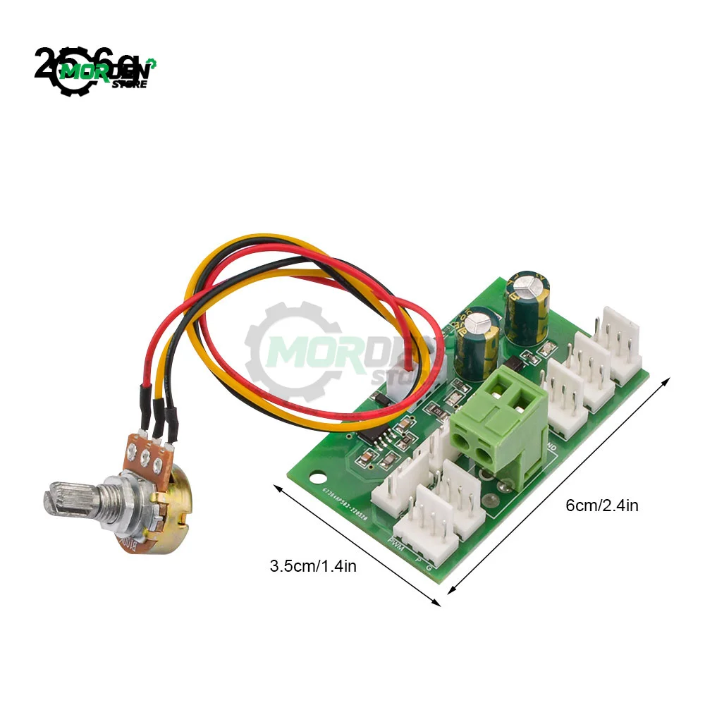 DC 12V 2510-4P 8Miner Fan Speed PWM Controller 8-Channel Hub High-Power Violent Fan Controller Fan Speed Governor Power Supply