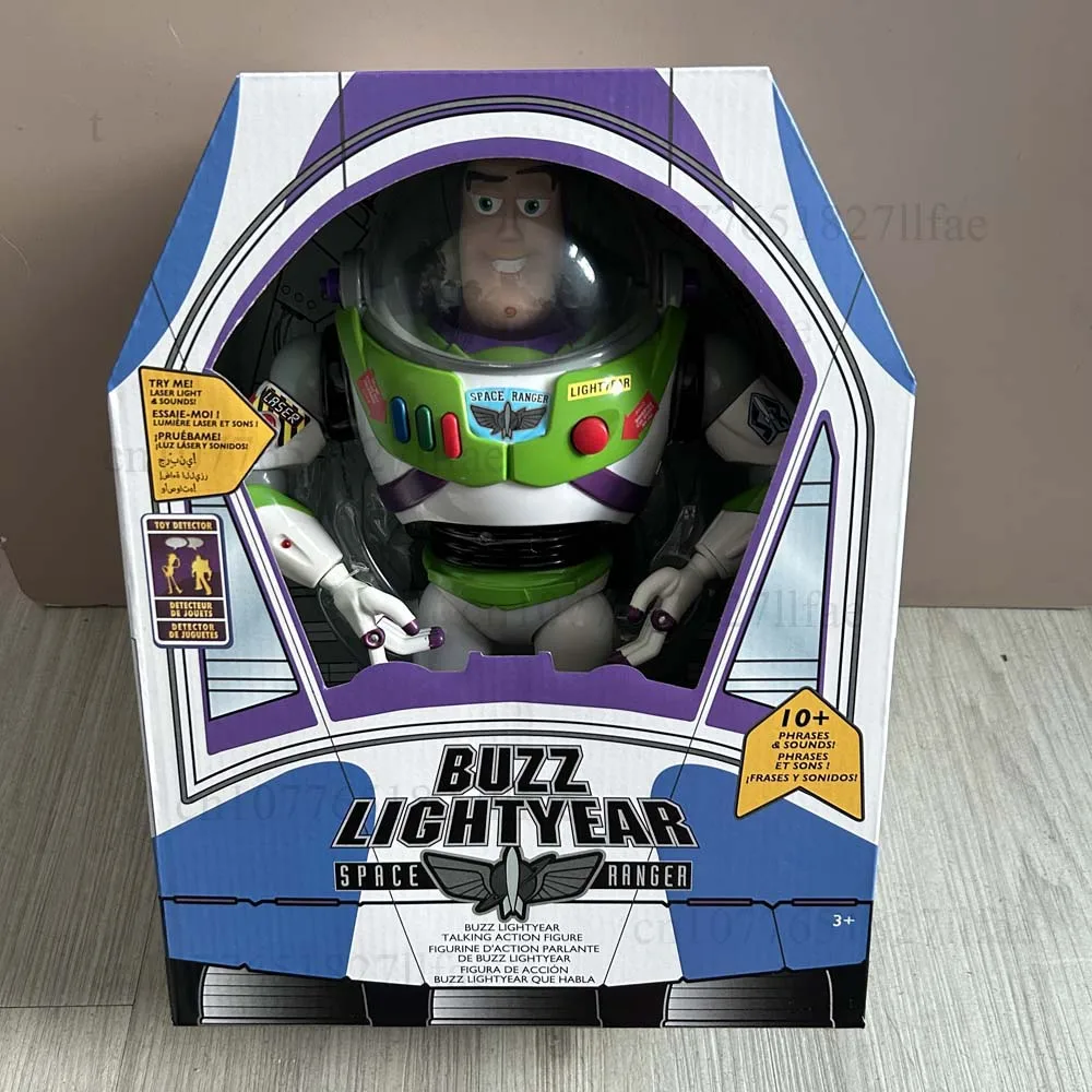 Story 3 4 Talking Buzz Action Figures Body Doll Model Toys Voice Doll Action Figures Model Toys Joint Movable Christmas Gift