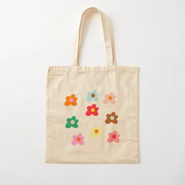 Golf Le Fleur diseño de flores algodón Huk bolso de lona bolso Unisex tela señoras Tote comestibles moda impresa Casual