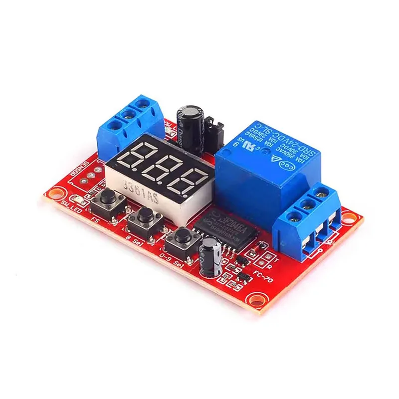 Digital Display Adjustable Centralized Power Cycle/High and Low Level Trigger Multi-Function Delay Relay Module5V/12V24V