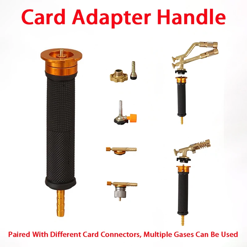 

Card Type Flamethrower Head Conversion Handle Liquefied Gas Tank Flat Gas Tank MAPP Gas Adapter Various Card Type Spray Gun Head
