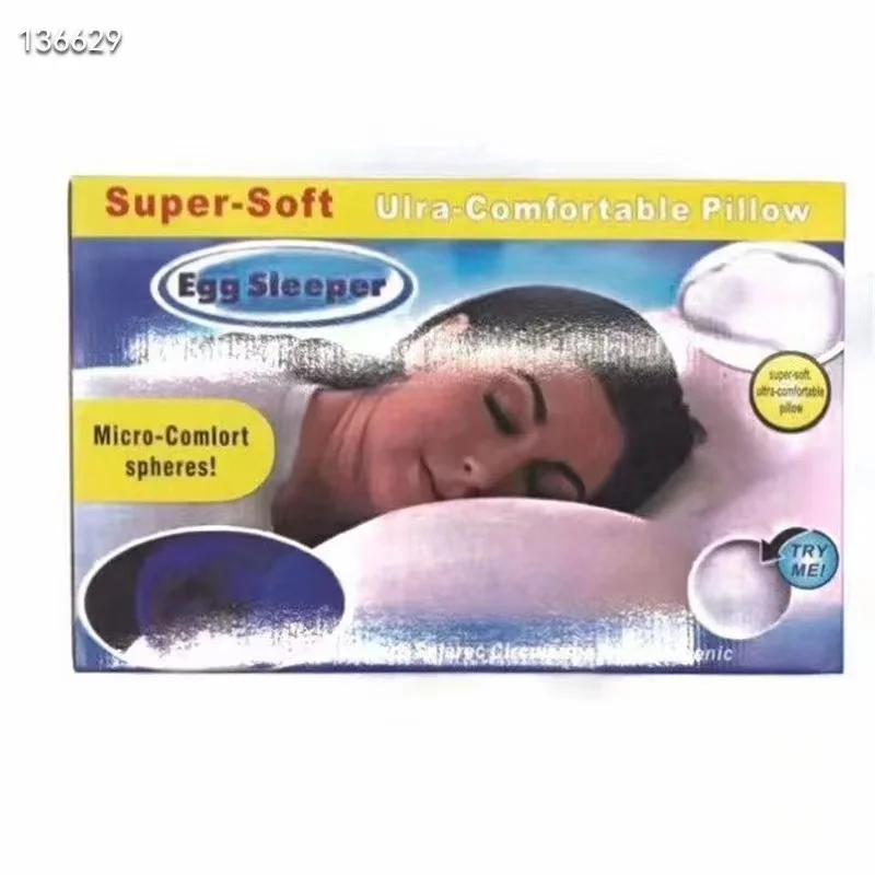 Nanof foam bead egg pillow for lumbar and cervical support cloud-shaped therapeutic breathable multifunctional hug pillow