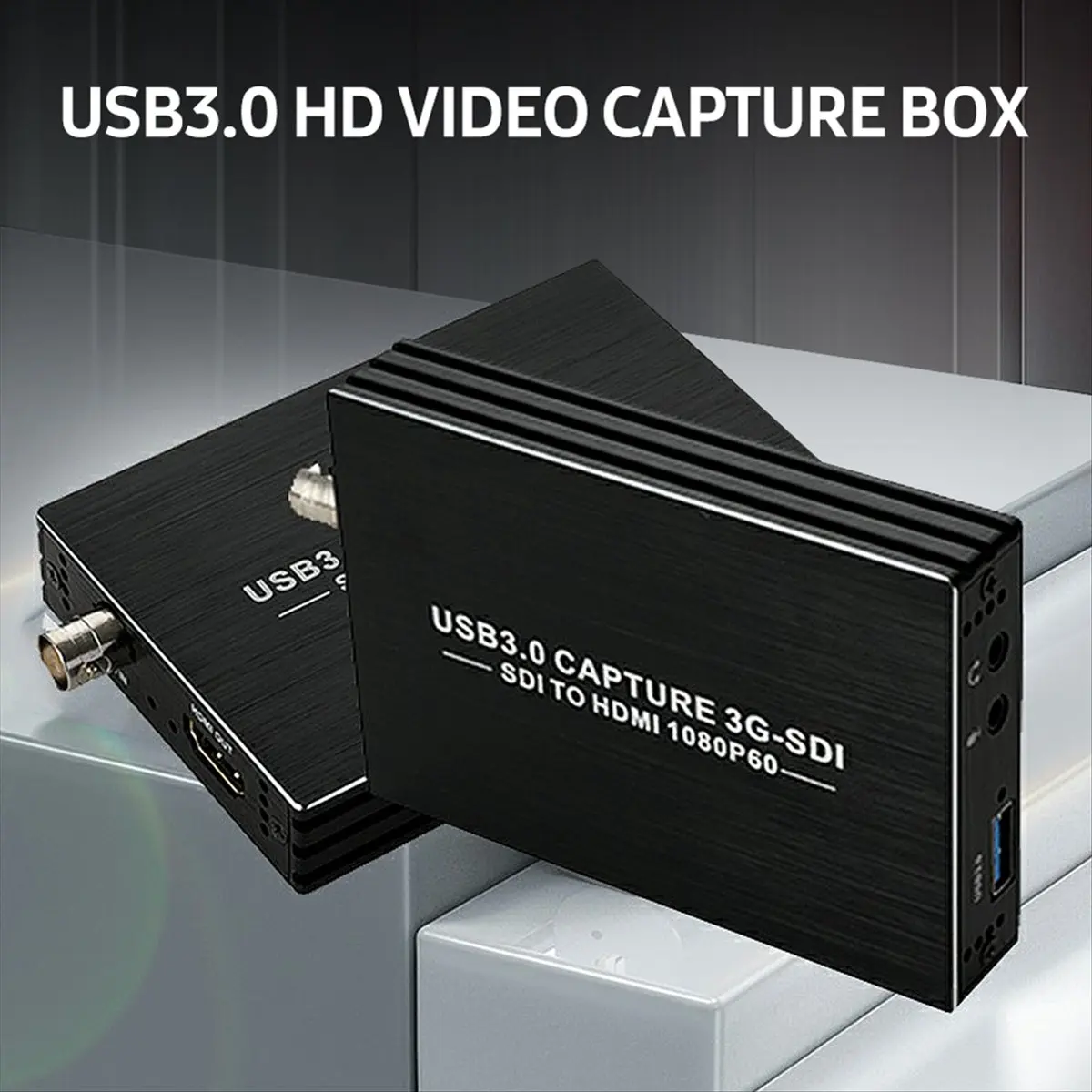 2026 جديد + USB3.0 بطاقة التقاط الفيديو 3G-SDI HD 1080P 60HZ صندوق التقاط الفيديو SDI إلى محول متوافق