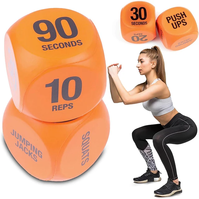 2pk Fitness Exercise Dice for Cardio HIIT Exercise Classes Fun Fitness Dice Convenient Portable Gym Accessories Whole Body AliExpress 18