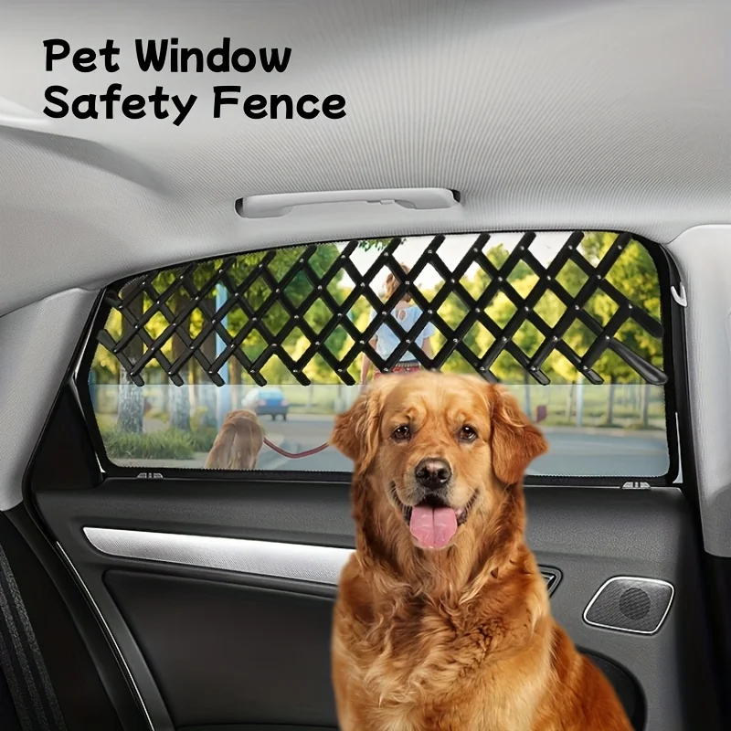

Adjustable Pet Outdoor Car Window Grilles, Non-adhesive Car Window Guardrails, Retractable and Breathable Mesh Grilles