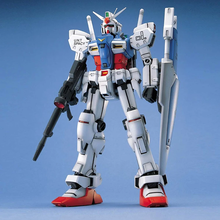 In Stock Bandai 1/100 MG GP01 Land Cruiser RX-78 Gundam Prototype 1 Assembly Model Action Figure Collection Anime Kids Toy Gift