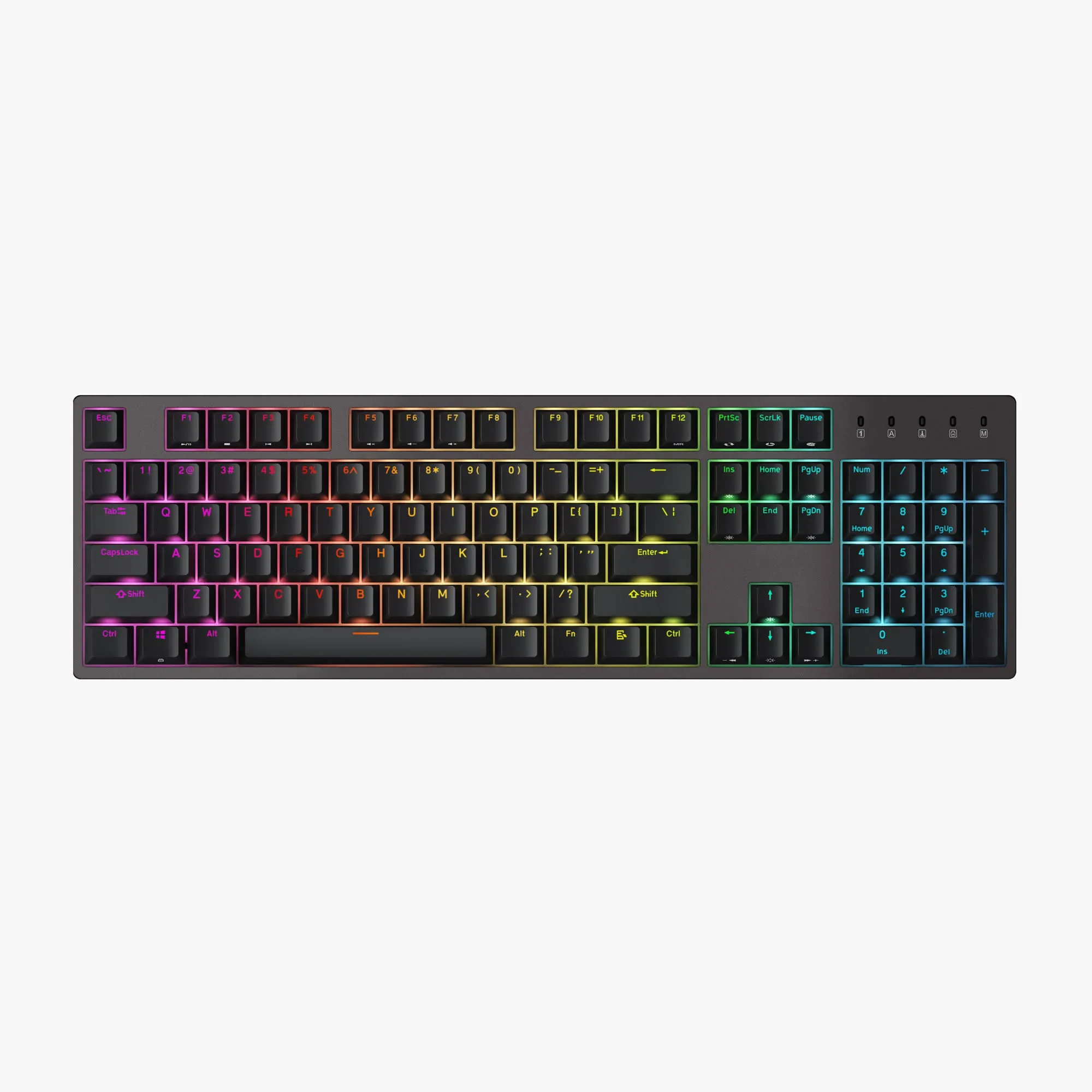 space purple Mechanical Gaming Keyboard - 104 Keys