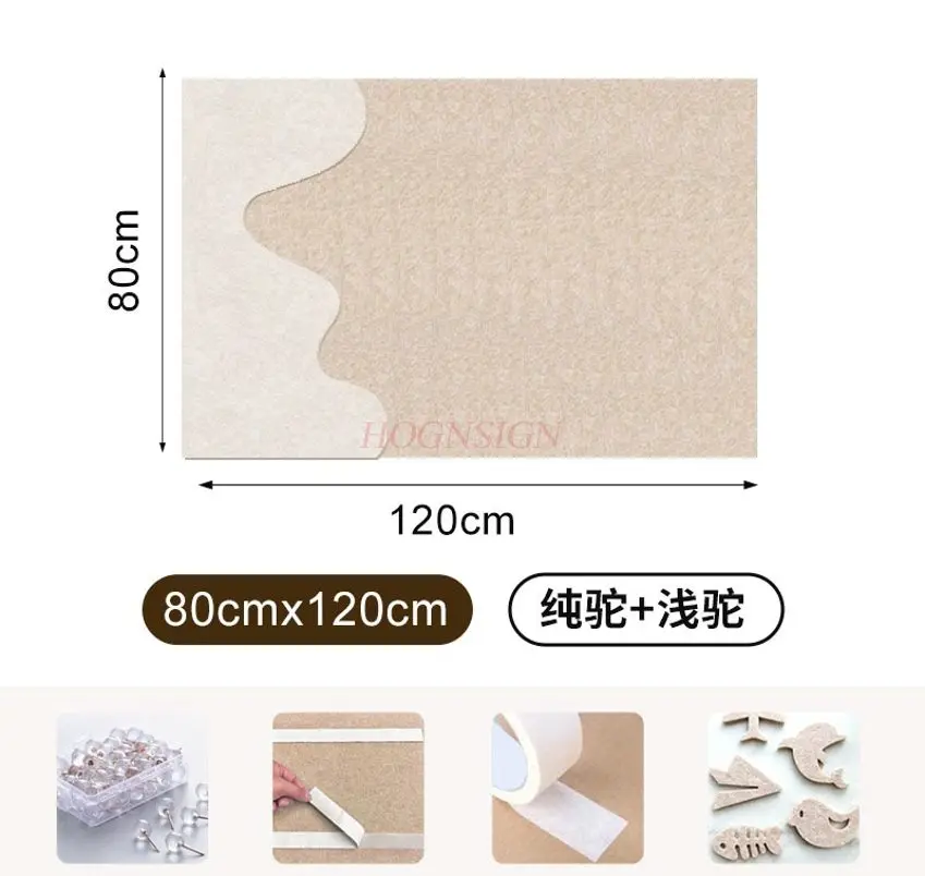 Tablero de fieltro para pared de fotos, pegatina decorativa artesanal, tablero de exhibición de fotos creativo de lana para sala de estar de alta gama, 1 Uds.