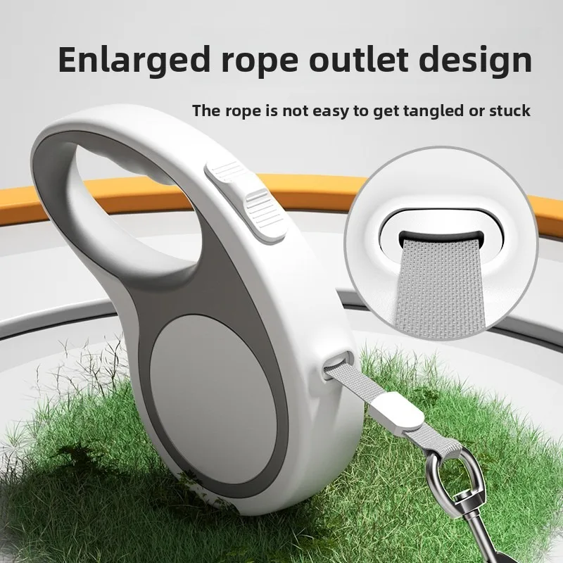 Retractable Dog Leash with Shock-Absorbing Anti-Pull, Tangle-Free No-Jam Design, Pet Outdoor Walking Supplies 3M 5M