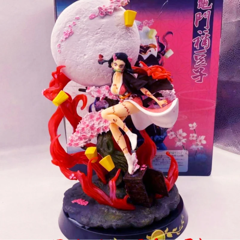 Hot Demon Slayer Figures Kamado Nezuko Anction Figure Gk Dolls 15cm Blood Demo Art Anime Figur Kawai Collection Model Toy Gift