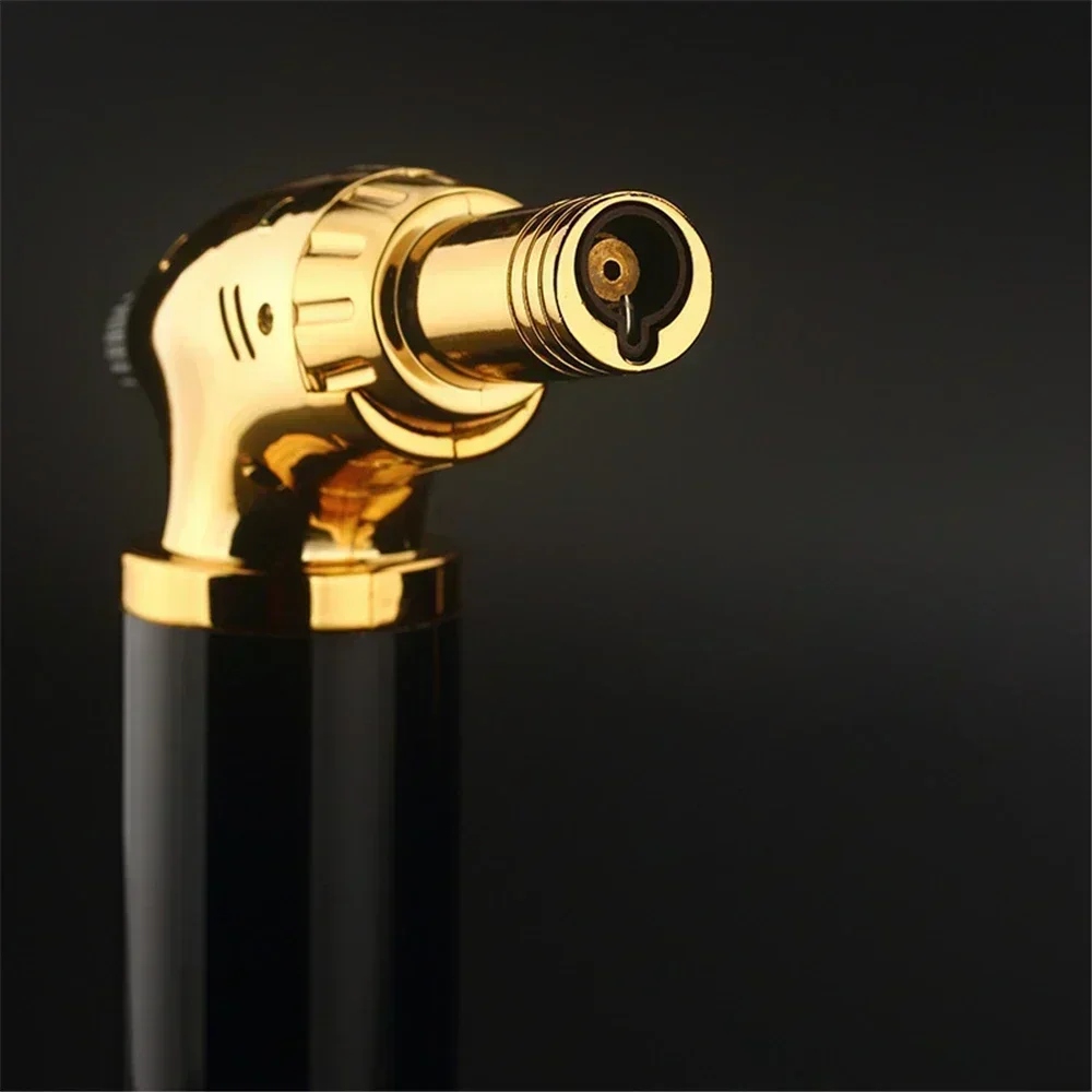 Convenient Lock Fire Metal 3 Big Firepower Jet Flame Lighter Gas Lighter Outdoor BBQ Kitchen Cooking Welding Torch Gun Tools New