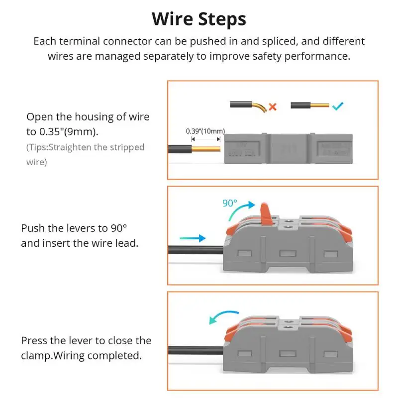 SONOFF Wire Splicing Connectors 1/2/3/4/5 Way And Other Easy To Splice And push in Diy Any Way You Want 34pcs/set