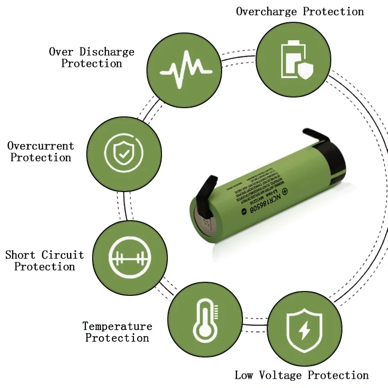 New Original NCR18650B 3.7 v 3400mah 18650 Lithium Rechargeable Battery Welding Nickel Sheet batteries