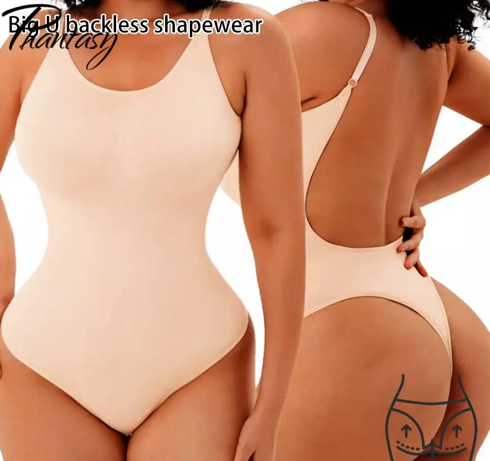 

Phantasy Backless Shapewear Thong Bodysuits Sexy Women's Clothing Casual Tops Seamless Bodycon for Women Seamless Bodysuit