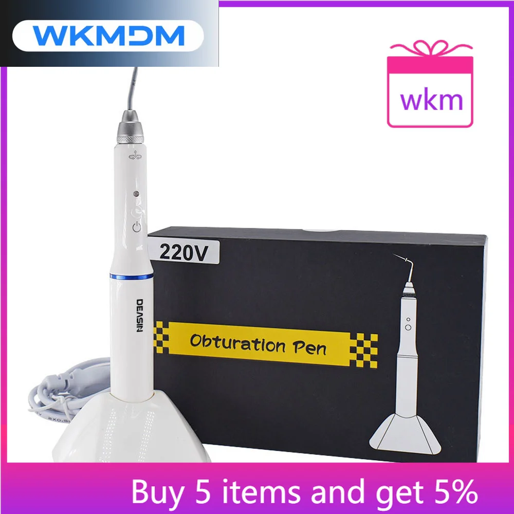 2 Tips Needles  Wireless Endodontic System Endo Heated Pen den tal Root Canal Heated Gutta Percha Obturation Pen