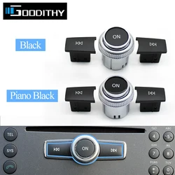5PCS Front Center Console CD Player Button Radio Knob Switch Cap For Mercedes Benz W204 X204 W212 W207 W218 W166 W156 W176 W172