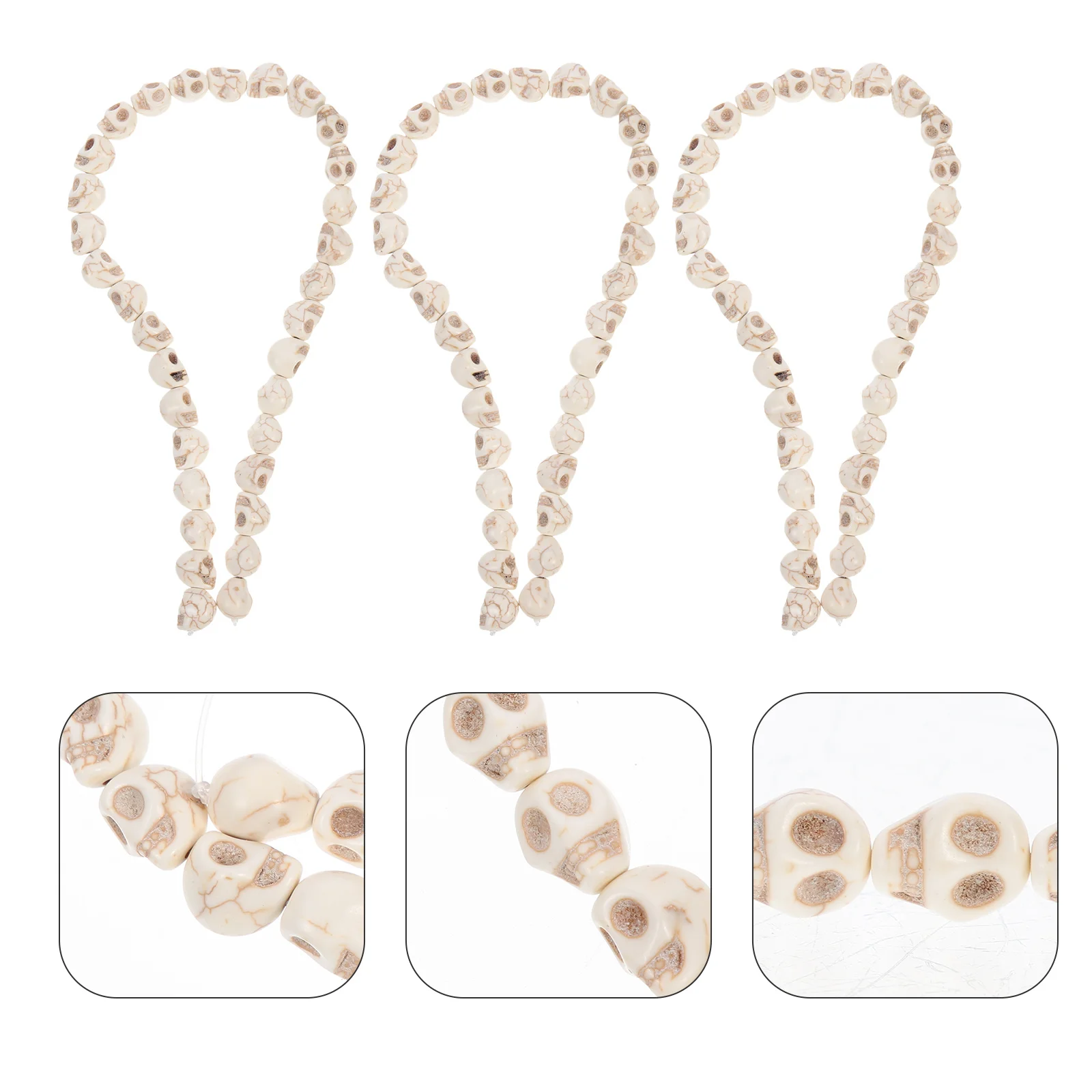 96 Stück türkisfarbenes Totenkopf-Design, lose Perlen, synthetische Charms, DIY-Schmuckzubehör, Armbandherstellung, synthetische Charms