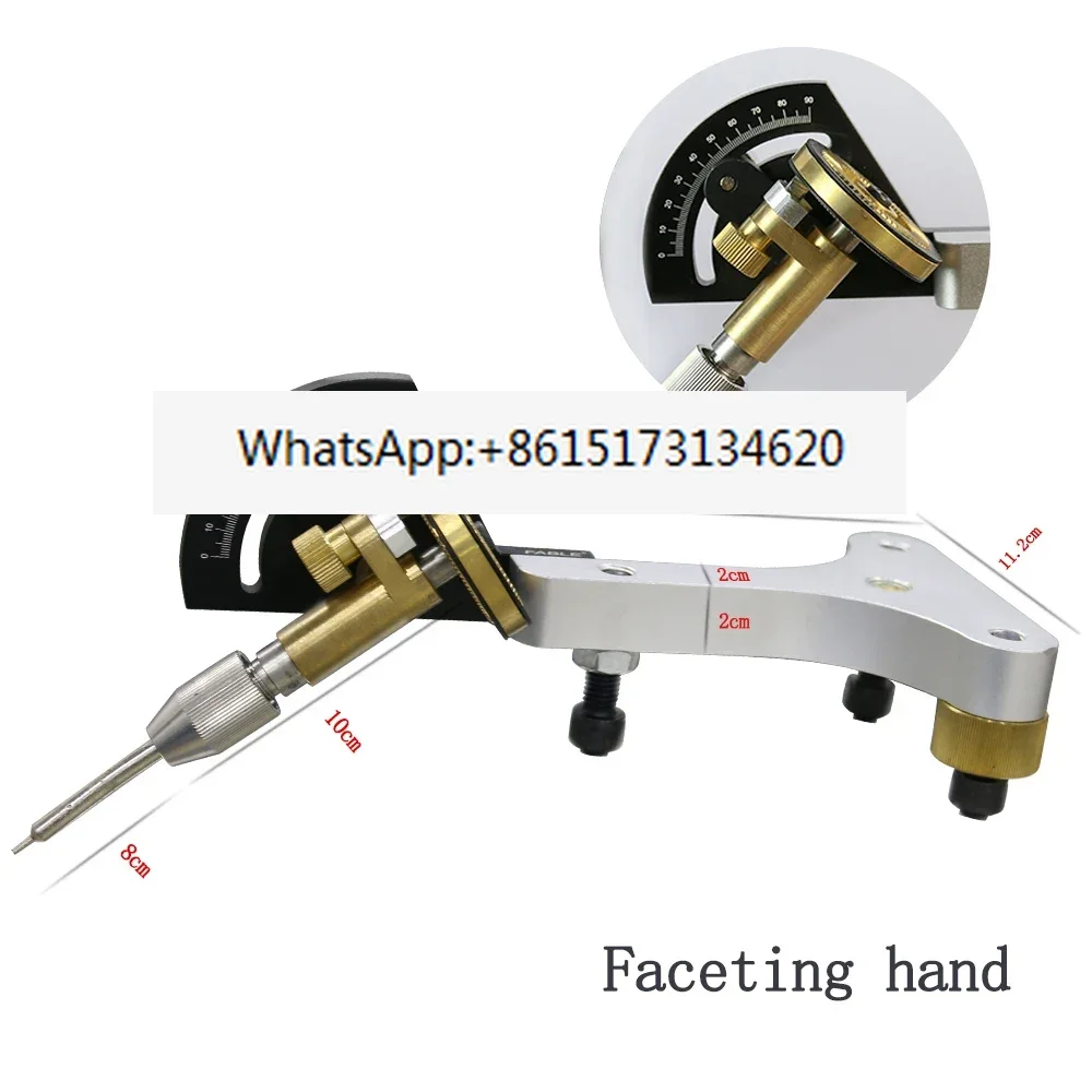 Faceting Hand with Index Wheels of 96 and 64 for Faceting and Polishing Gemstone for Lapidary Machine