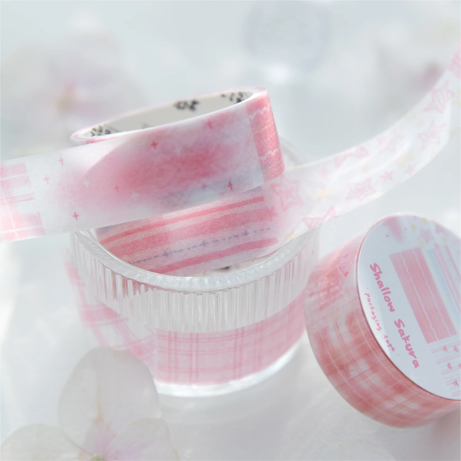 15mm * 2m/roll Kawaii Grid Texture Graffiti Washi Sticker DIY Junk Journal Handmade Collage Basic Material Cute Masking Tape
