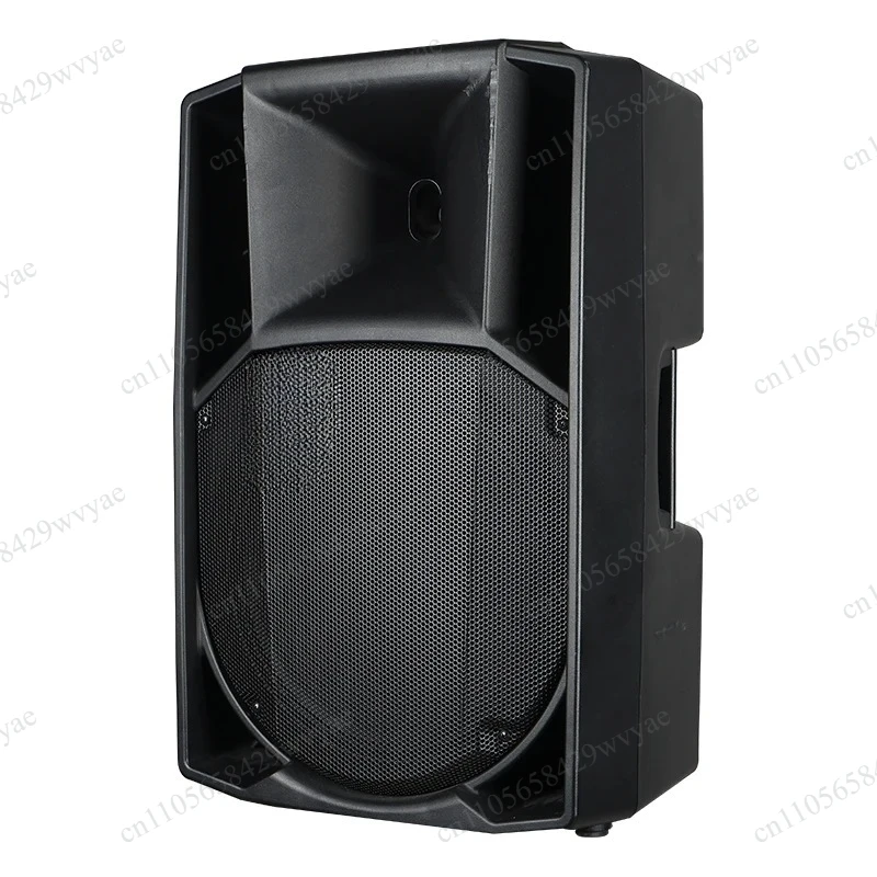 15 Inch 1300W Active Stage Speaker,75mm Coil PP Plastic Cabinet for Outdoor Conference Performance