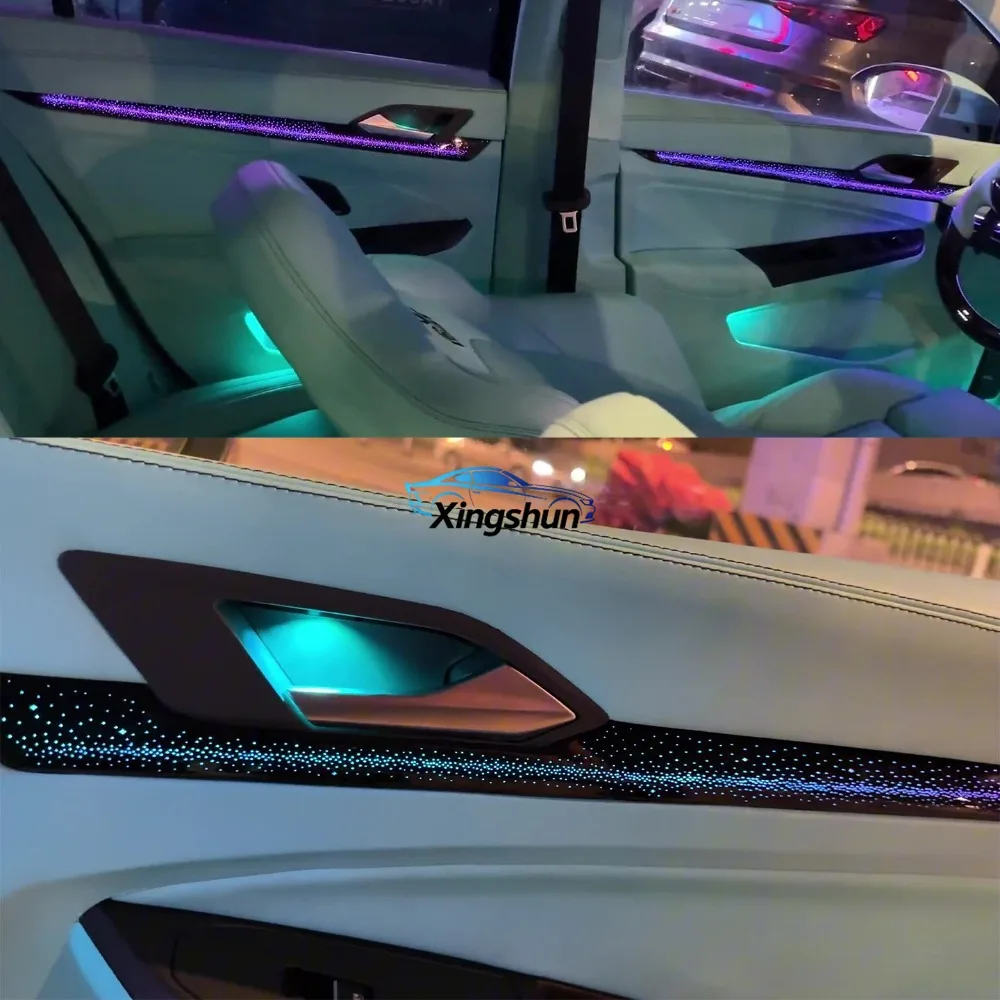 

Dynamic 64-Color LED Rainbow Car Ambient Light for 2021-2025 Volkswagen Golf 8 Starry Sky Interior Atmosphere Light