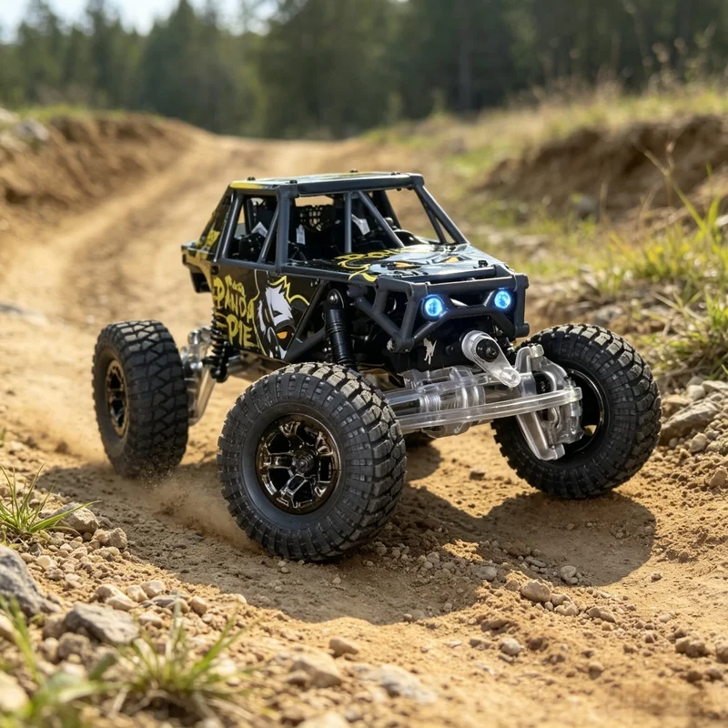 Fms Branded Remote Control Electric Brushless Rc Car 1/24 Scale Snow Leopard And Panda Models Off-Road Climbing Vehicle
