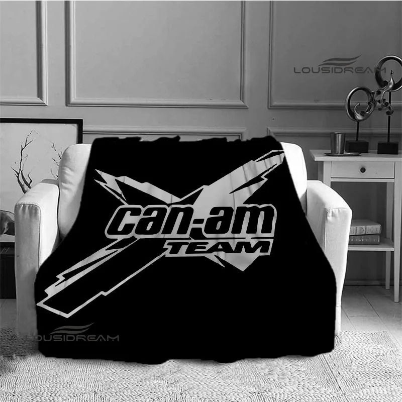 Can-AM motorcycle logo print blanket Flange Warm blanket Soft and comfortable blanket blankets for beds birthday gift