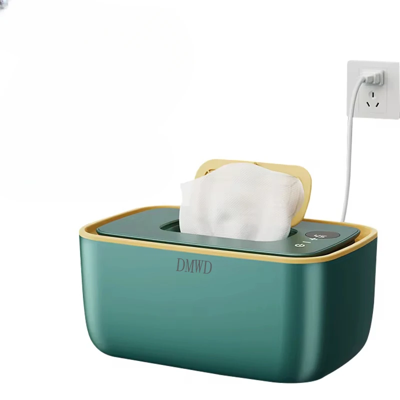 Electric Baby Wet Tissue Dispenser Paper Case Napkin Heating Storage Box Warmer Temperature Control Thermostat Wipes Heater