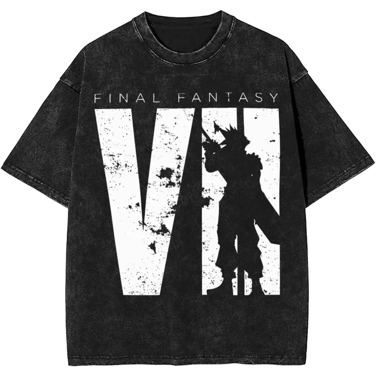 Final Fantasy VII Rebirth Game T Shirts Hip Hop Washed Short Sleeve Oversize T-Shirts Novelty Men Women Summer Tops Tees