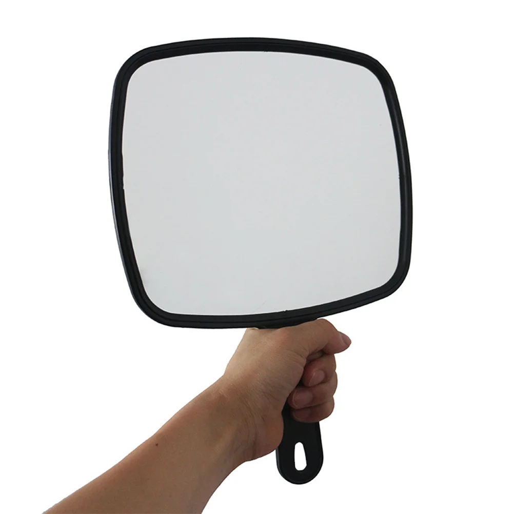 Hand Mirror Travel Magnifying Handheld with Handle Eyelash Shampoo Mens Salon Hairdressers Barbers The Circle Large