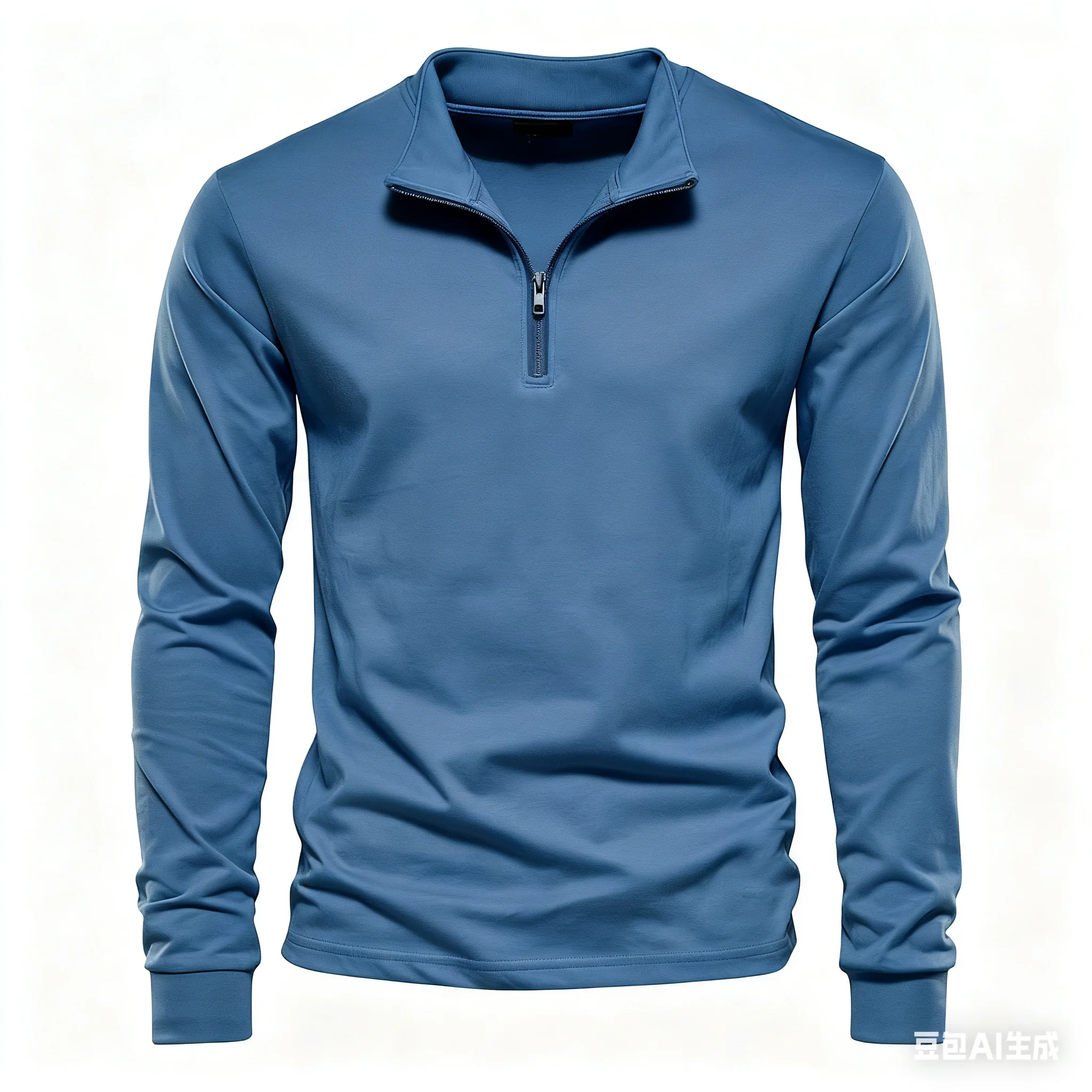 Felpe da uomo semplici con stampa tinta unita Autunno Casual Mezza zip Manica lunga Top Moda Colletto alla coreana Pullover ampio Abbigliamento