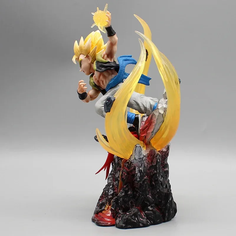 LCK01 Gogeta Action Figure Anime Dragon Ball GT Broly Figuras Toys Manga DBZ Figurine 19cm GK Statue Model Ornament Gift foYh1@！